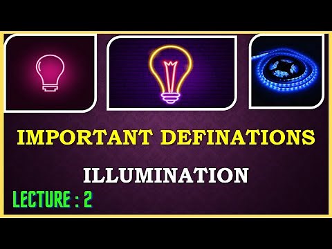 Basics of Illumination | Solid Angle | luminous flux | utilization factor | maintenance factor |