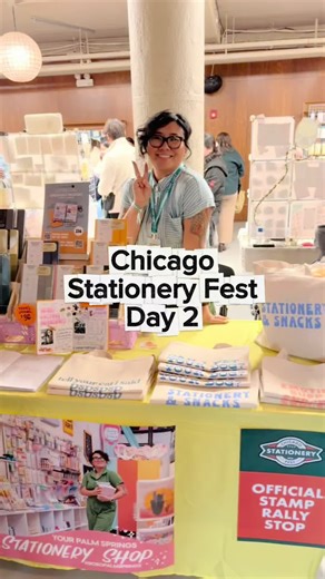 Chicago stationery fest is a wrap! Loved seeing everyone and getting to make new friends who nerd out over stationery as much as I do 🥰.