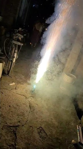 ✨ Golden Sparks in the Sky! Diwali Ground Flower Pot Crackers 🌼🎆 #shortsfeed #youtubeshort