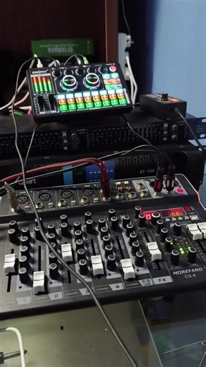 MOREFAND CS4/6/8 Audio Mixer, with USB MP3 Bluetooth Input 48V - Subwoofer for Amplifier audio Karaoke