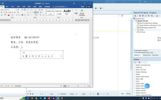 delphi介绍入门07（动态数组、结构、指针）