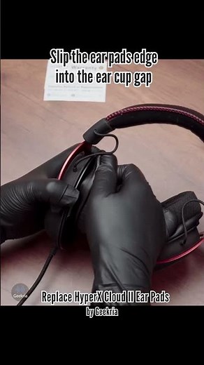 How to Replace HyperX Cloud II Headphones Ear Pads / Cushions | Geekria