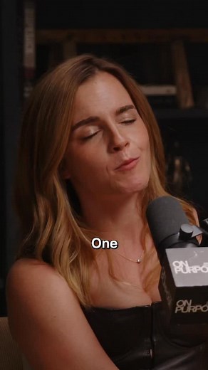 @emmawatson on what it’s like being in a relationship ❤️ This episode is full of so many of these vulnerable and beautiful moments. Link in bio to listen or watch on YouTube by searching ‘On Purpose Emma Watson’ 🎙️ | Jay Shetty