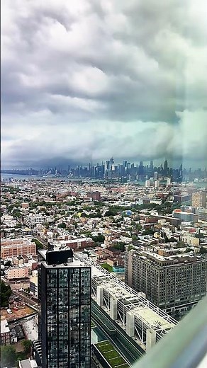 Mesmerizing Cloud Time-Lapse from a High-Rise Building | Sky in Motion #shorts