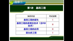 基因工程的基本操作步骤