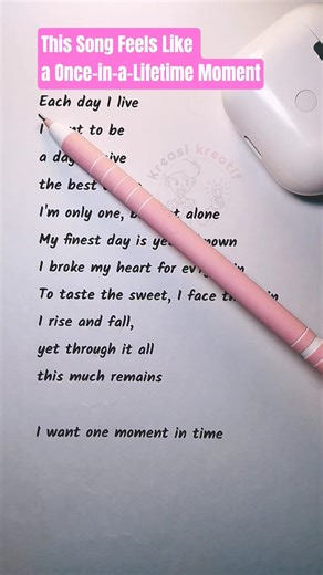 Dana Winner – One Moment in Time: The Song About Dreams, Courage, and Destiny