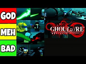GHOUL://RE KAGUNE TIER LIST (BEST KAGUNES) ROBLOX