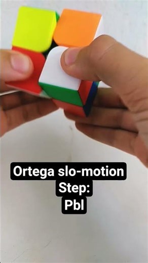 Slow motion 2x2 solve #rubikscube