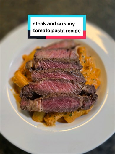 Easy Steak and Creamy Tomato Pasta Recipe 🍝