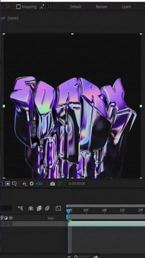 New Cinema 4D tutorial for beginner. Iridescent / holographic fluid typography/ text animation.