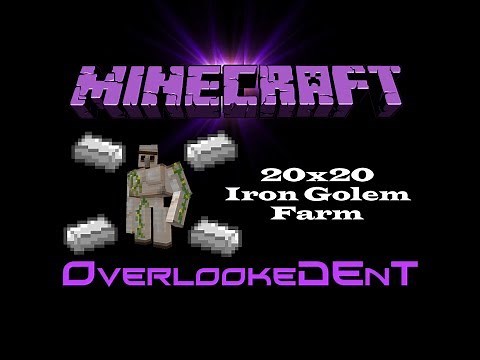 20x20 Iron Golem Farm - Minecraft Xbox 360/PS3 - [Tutorial]