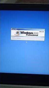 It's the year 2000 and you start up windows 2000