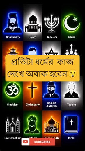 What Makes These Religions Different? 🌍🙏 | Hinduism, Islam, Buddhism & Christianity