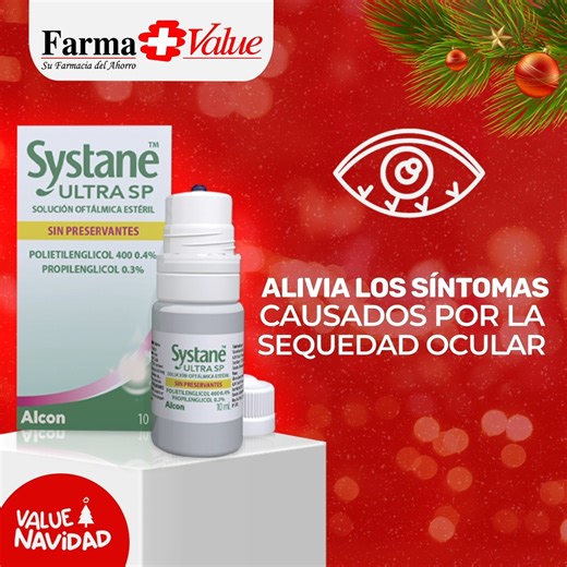 3 comments | ¿Mantienes los ojos irritados? Evítalo con Systane Ultra SP El alivio que necesitas después de tu día laboral拾 #FarmaValue #FarmaAhorro #AppDelAhorro #ValueNavidad | Farma Value El Salvador | Facebook