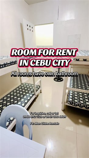Room for Rent in Cebu City with Own Bathroom