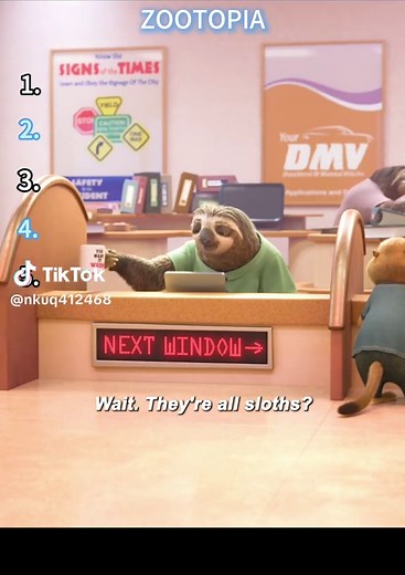 Zootopia: Flash the Sloth and Judy Hopps Encounter