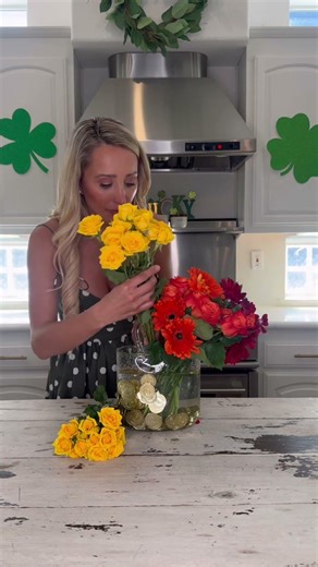 Easy rainbow flowers 🌈