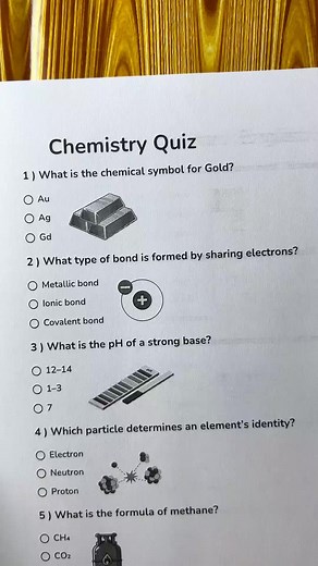 Chemistry Quiz: Can You Score 7/7?
