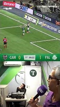 GOL DO PALMEIRAS! Flaco López abre o placar sobre o Galo na Arena MRV