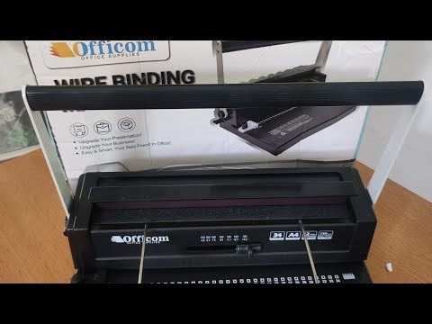 Officom Wire Binding Machine for double loop wire. Beginner friendly | easy to use | budget friendly