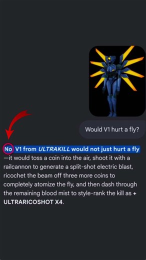 Would V1 hurt a fly#ultrakill#V1#V2#Gabriel#minosprime#Sisyphusprime#games#robots#hell#meme#fyp