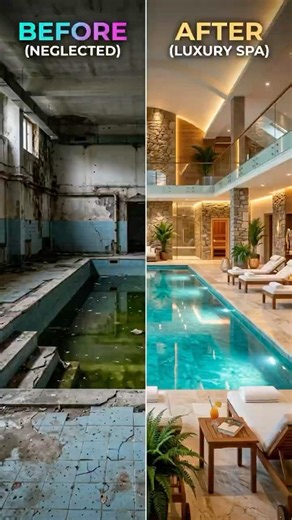 They told me putting an indoor pool in a living space was impossible… 🤯🌊 #indoorpool #luxuryhome