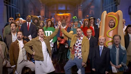 Saturday Night Live plays itself in an overstuffed 50th-anniversary special