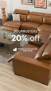 The five-star furniture favorites everyone’s raving about—now 20% off for a limited time. | American Signature Furniture