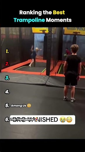 Ranking 6 Best Trampoline Fails 😎🤣 #viral #funny