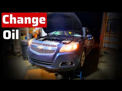 2013-15 Chevy Malibu Oil Change Tutorial (2.5L Ecotec)