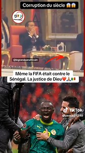 ❌️❌️❌ QUAND LES MASQUES TOMBENT:️ le président de la FIFA, Giovanni Infantino supporter du Maroc contre le Sénégal. Scandaleux ‼️ Mafia et corruption. | Patrick Mballa