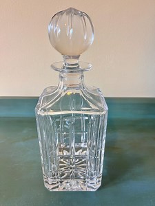 Vintage Block Crystal 24% Lead Cut Glass Decanter With Stopper - Etsy