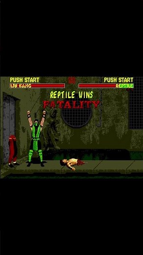 Mortal Kombat II (Sega Genesis) - Reptile's Fatality 2 [HD] | RetroGameUp