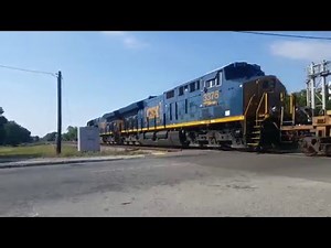 CSX 3370 & 3376 Intermodal train, North Charleston, SC