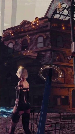 A2 Rhythm Combat: NieR Automata Action ⚔️ #NieRAutomata #Shorts #GudinoAi