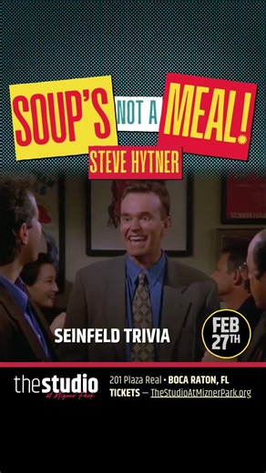 Seinfeld Comedy Night in Mizner Park with Kenny Bania from Sienfeld