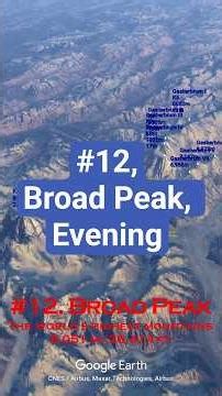 #12, Broad Peak, Evening #TheWorld'sHighestMountains