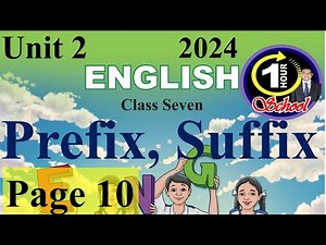 English Class 7 Unit 2 Page 10, Lesson English Class 7 2024, Class 7 English new curriculum 2024