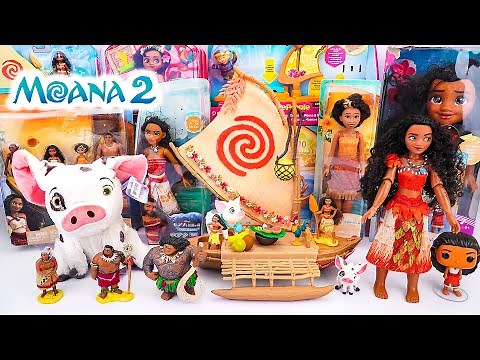 Unboxing Disney Moana 2 Toys Collection | Review Disney Moana Classic Doll Ocean Adventure Playset