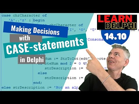 Learn Delphi Programming | Unit 14.10 | Making Decisions with Case-Statements in Delphi Code