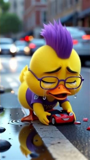 Oh no! Ducklings car broken down.#shorts #duck