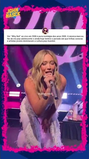 Hilary Duff “Why Not” ao vivo (2006) #shorts