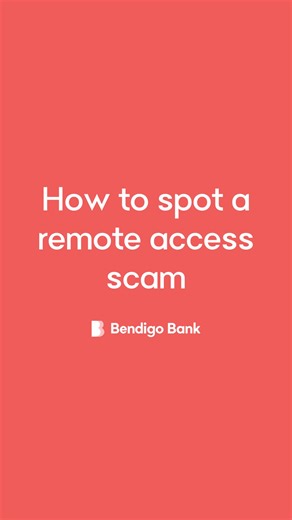 8.5K views · 27 reactions | Our team member, Caitlin, shares how you can protect yourself from a remote access scam. ️ | Bendigo Bank | Facebook