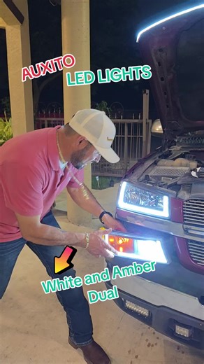 AUXITO White and Amber Dual LED Lights Review