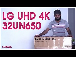 LG UHD 4K 32UN650 unboxing