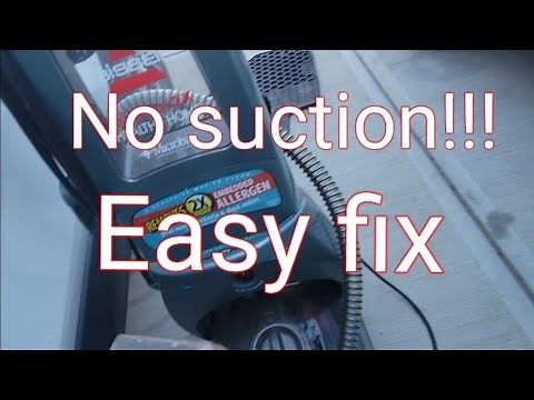 Bissell pro heat fix no suction