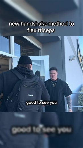 New Handshake Method to Flex Triceps