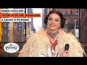 Maria Luiza Mih: "Acum 30 de ani, mamaliga a salvat-o pe mama"