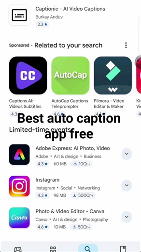 Best Free Auto Caption App 🔥 #shorts #caption #youtubeshorts
