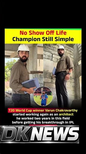T20 World Cup winner Varun Chakravarthystarted working again as an architect
